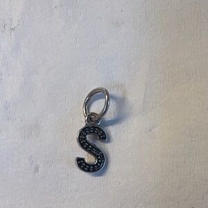 Pandora Silver 'S' Charm Pendant